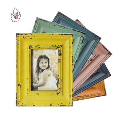 China Real Europe Rustic Wooden Photo Frame Collage For Wall Or Tabletop Display With Real Glass for sale