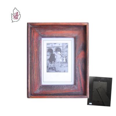 China Europe antique distressed wood photo frame for sale