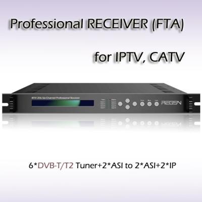 China RFR1206 Six-Channel Hotel TV Professional Receiver TS OVER IP Output for sale