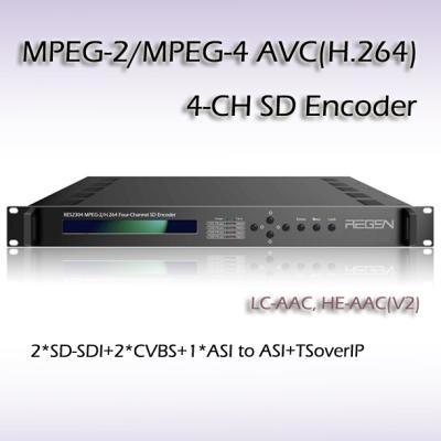 China RES2304 MPEG-2/H.264 Encoder 4*SD-SDI input ASI output for sale