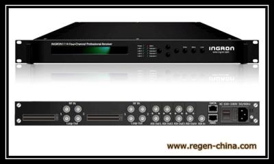 China INGRON1114SR IPTV System Headend 4-DVB-S/S2 TO UDP/RTP IP Gateway 4*Cl Slot for Decryption for sale