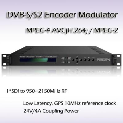 China REM7001 Broadcast Equipment SDI TO DVB-S/S2 Modulator Support BISS1 BISS E Scrambling Point to Point Video Link for sale