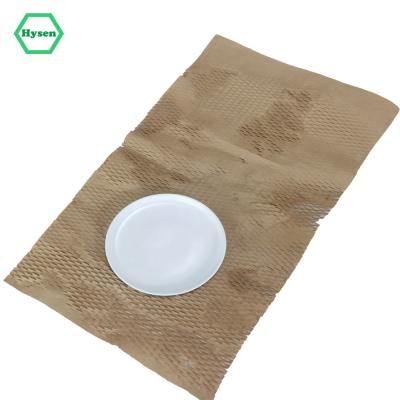 China Good 50cm*5m Biodegradable Color Hysen Storage Composted Wrapping Material Degradable Paper/Wooden Dresser For Wrapping Tableware Sets Paper Honeycomb for sale