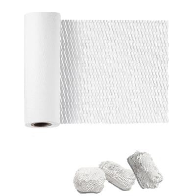 China Hysen White Color Hysen 50cm*150m Materials Recycled Fast Shipping Replacement Eco-Friendly Bubble Wrapping Moving Paper Honeycomb for sale