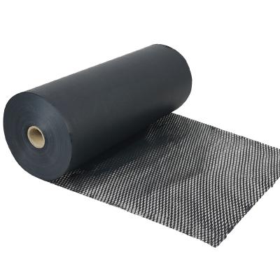 China 50cm*200m plant biodegradable/convenient black color hysen storage eco material anti-scrach for wrapping glass honeycomb cushioning kraft paper for sale