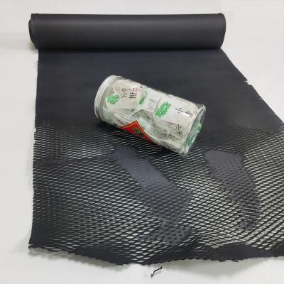 China Manufacturer 38cm*5m Disposable Shockproof Black Gift Hysen Paper Roll For Snacks Honeycomb Wrapping Paper for sale