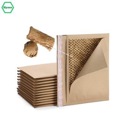 China Hysen Fashionable Chic Biodegradable Mailer 236mm*279mm Biodegradable/Convenient Storage Mailing Kraft Paper Mailer Honeycomb for sale