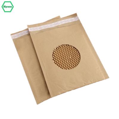 China Hysen Seal Mailer Fast Shipping Paper Compostable Bag 236mm*279mm Biodegradable/Convenient Storage Package Dustproof Honeycomb Snacks for sale