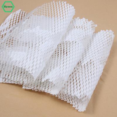 China Hysen Storage Honeycomb Paper New Design 50cm*50cm Biodegradable/Convenient White Color For Electronic Products Paper Honeycomb for sale