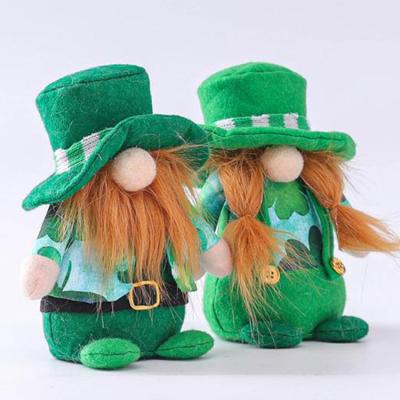 China St Patrick's Day Super Cute Irish St Patrick's Day Gnomes Green Hat Gnomes Leprechaun Dwarf Toys For Kids for sale