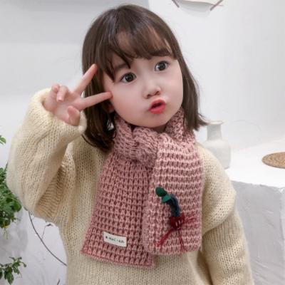 China Wholesale Cute Solid Boys And Girls Winter Scarf Neck Scarf Lovely Wrap High Quality Warm Toddler Warm Knit Scarves for sale