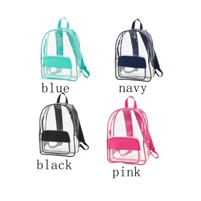 China Wholesale Hot Selling Kids Waterproof Travel Backpack Clear Custom Children Clear School Bag for sale