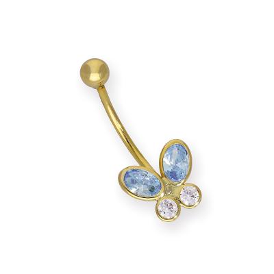 China Butterfly Casual/Sporty Belly Ring Body Piercing Navel Ring for sale