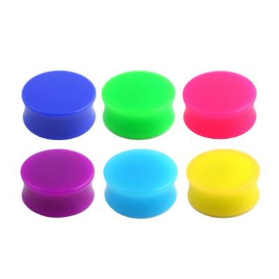 China Double Flared Solid Silicone Plugs Double Flared Plug Earring Plug for sale