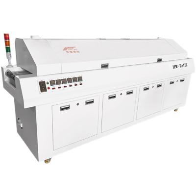 China Garment Shops SMT Machine Manufacturer High Stability Lead Free Hot Air Reflow Oven HWGC R-612E for sale