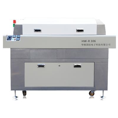 China Factory Hot Air LED Mini Reflow Oven Vertical Type Garment Shops HW-R306 with CE for sale