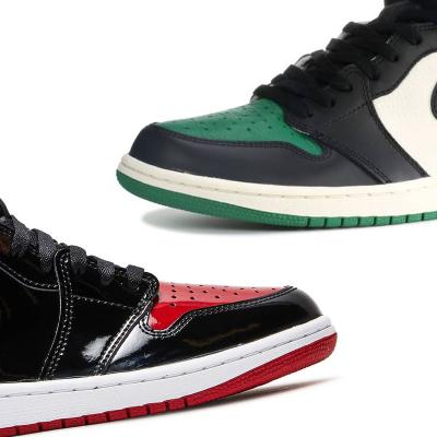 China Damping New In X Current High Retro OG AJ 1 Red Thunder Multiplied Wholesale Cat Heritage Casual Shoes Black Military Patent From Retro Factory for sale