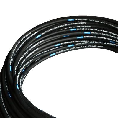 China Oil Resistant High Pressure Hydraulic Hose China YUKEN 601 Steel Wire Braided Hose Wire Braid Rubber Hose SAE 100R1AT for sale