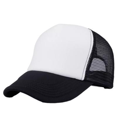 China JOINT Style Polyester White Dome Custom Mesh Style Mesh Trucker Hat For Sublimation for sale