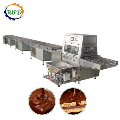 China Snack factory chocolate making line with cooling tunnels for sale