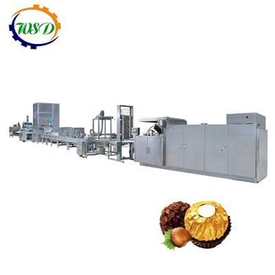 China Full Automatic Chocolate Wafer Machine / Chocolate Ball Wafer Production Line 98% for sale