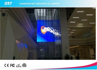 China Maschen-Vorhang-Super Clear-Vision SMD2121 P3.91 transparente LED Schirm-LED zu verkaufen