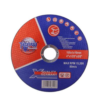 China Metal / Stainless Steel / Steel 105mm Hard 4inch Metal Cutting Wheel Super Thin Flat Disc For Tools for sale