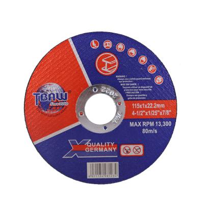 China Metal / Stainless Steel / Hard Steel MPA Certificates T41 Metal Cutting Wheel Aluminum Oxide Freehand Abrasive Cutting Disc for sale