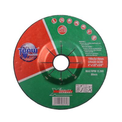 China Aluminum Oxide Grinding Wheel 100X3X16 Mm Diameter Depressed Stone Stone Reducing Disc Price for sale