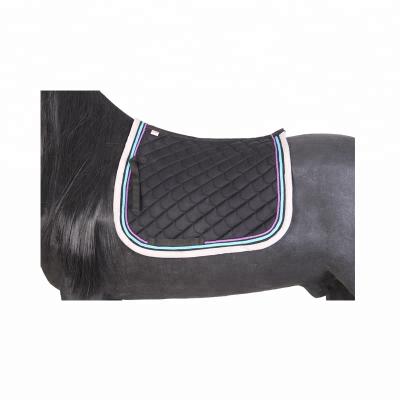 China High Quality Pineapple Fabric Black Or White Coating Horse Saddle Pads 62*57*57cm for sale