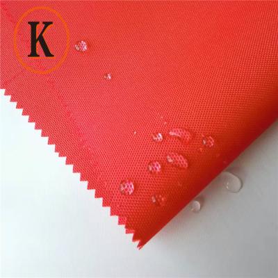 China Waterproof Factory Supplies Polyester 600D Oxford Waterproof PU Fabric For Lining Bags/Tarps/Shopping Bags for sale