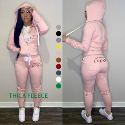 China 2022 New Women's Sweatsuit QUICK DRY Jogger Set Casual 2 Piece Tracksuit Set With Hoodie Long Sleeve Spring Women Basic Sets for sale