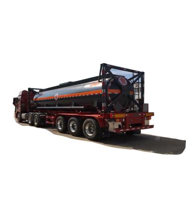 China Truck Trailer 20 Tons Payload Titanium Tetrachloride Medium Tanker Semi Trailer for sale