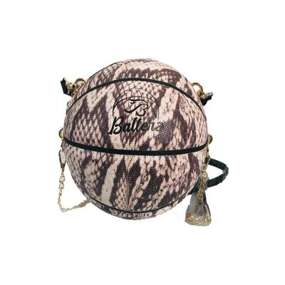 China Latest Fashion Design Fashion Style PU Basketball Shaped Adjustable Basketball Handbag for sale