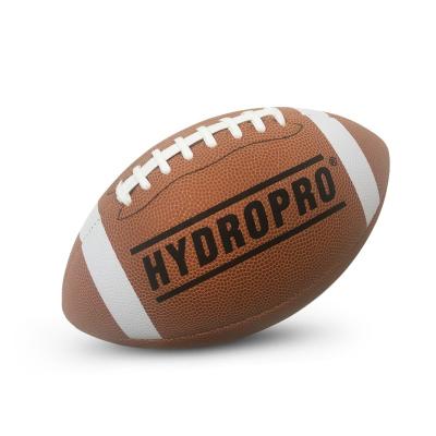 China Outdoor Sports Field Custom Emboss Logo Size 9 Leather Compound American Football For Team for sale