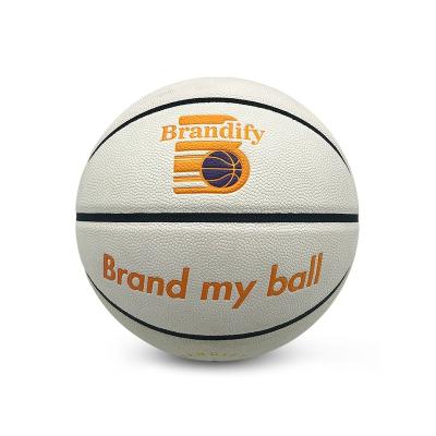 China Custom Ultrovialet Leather Color Change Logo Showcase Glow in Dark Basketball Size 7 for sale