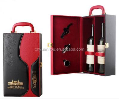 China Handmade Red Wine Design Wine Bottle Box Wine Packaging Bag for sale