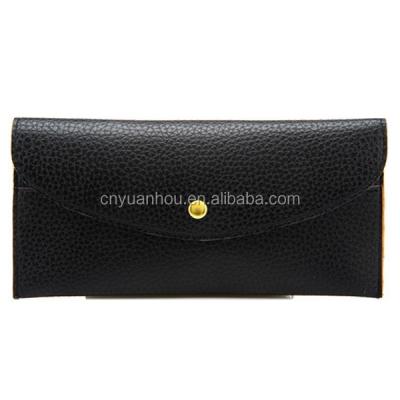 China Women's Ladies Envelope Style Women's Cheap Wallet Waterproof Promotional Light Black Wallet for sale