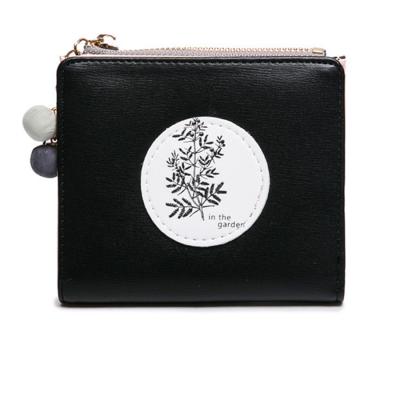 China Fashion Short Leather Women's Ladies Small Coin Pocket Children's Zipper Wallet Waterproof Cute Cartoon Mini Purse for sale