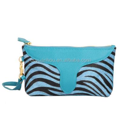 China PU Women Wallet With Wrist Zebra PU Clutch Lady Bags Shoulder Purse The Small And Long Purse Clutch Wallet for sale