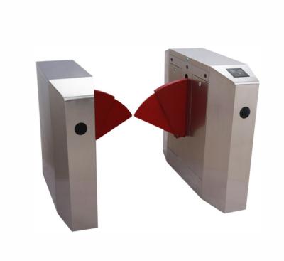 China SUS304 security products automatic door access control flap gate with qr sensor for sale