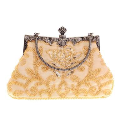 China High Quallity Beaded Embroidered Evening Bag Classic Chinese Cheongsam Perfect Matching Bag for sale