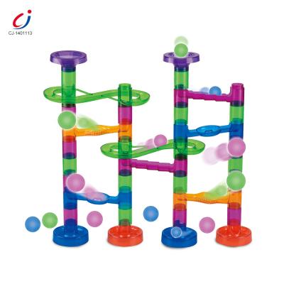 China Building Toy Educational Design Learning Building Block Plastic Tubes Race Marble Toy Set for sale