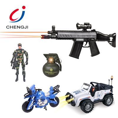 China Kids Electric Funny Play School Game Toy Hot Selling Plastic Police Set CJ-1389137 for sale