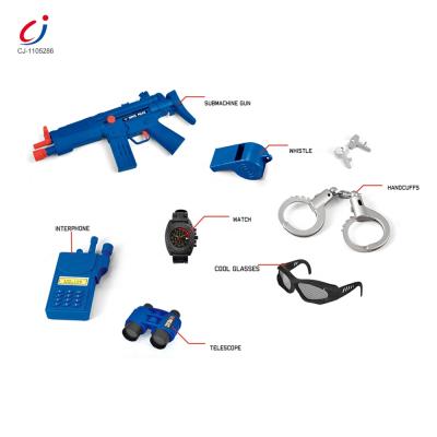 China Plastic police weapon toy set hot sale juguetes plastic play set role playing game kit toy gun police weapon toy set, police toy police gun set for kids for boys for sale