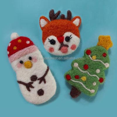 China High Quality Felt Christmas Tree Elk Wool Felt Doll Toy Christmas Ornaments Decoration Hanging Snowman for sale