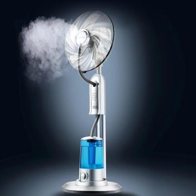 China COOLING & HUMIDIFIER 16 Inch Portable Standing Water Mist Floor Fans with Timer and Remote Control for sale