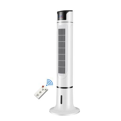 China Household 110v Mini Tower Fan Electric Oscillating Mist LED Display Air Cooling LWTF-03 Remote Control Fan for sale