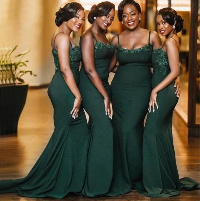 China Anti-wrinkle Olive Green Long Mermaid African sexy plus size bridesmaid dresses for sale