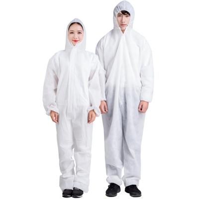 China Aeofa 55 60gsm SF White Microporous PPE Overall Waterproof Full Body Disposable Coverall for sale